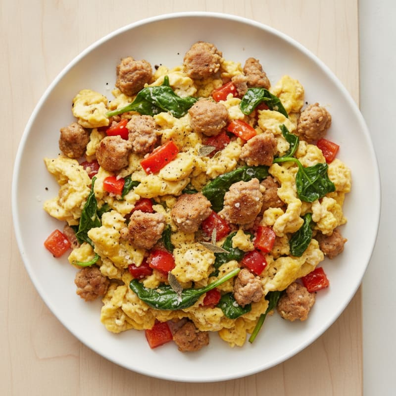Savory Egg and Turkey Sausage Scramble