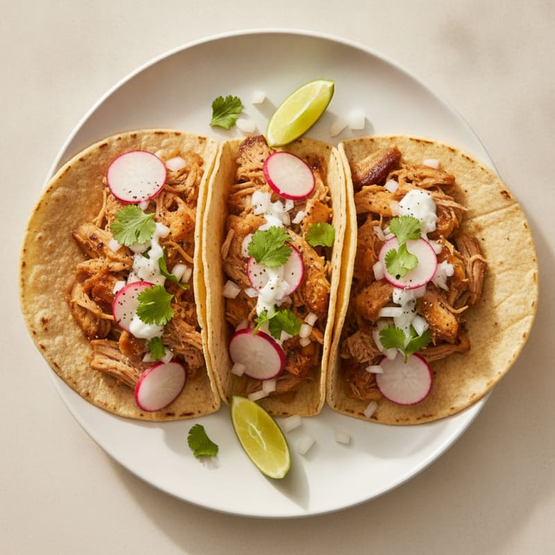 Slow-Cooked Pork Carnitas Tacos