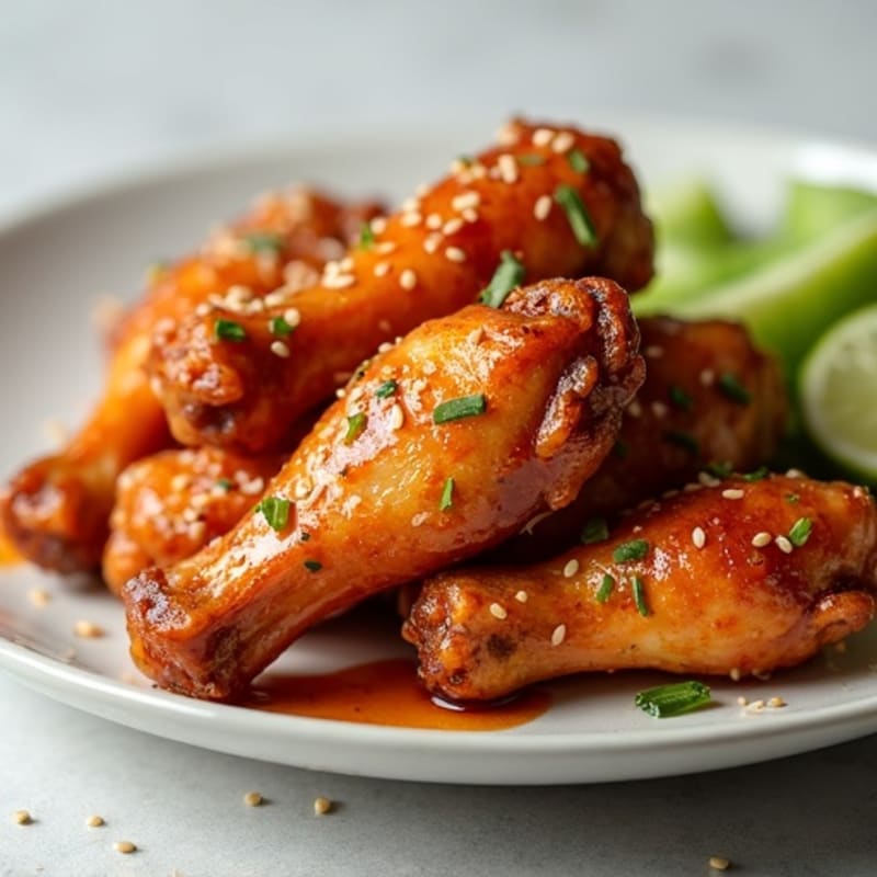 Crispy Baked Honey-Garlic Chicken Wings