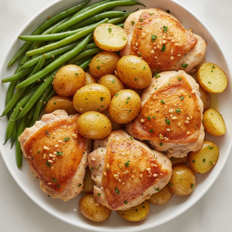 Garlic Herb Roasted Chicken and Potatoes