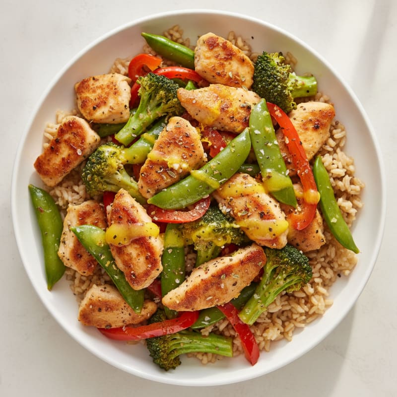 Speedy Lemon Herb Chicken Stir-Fry