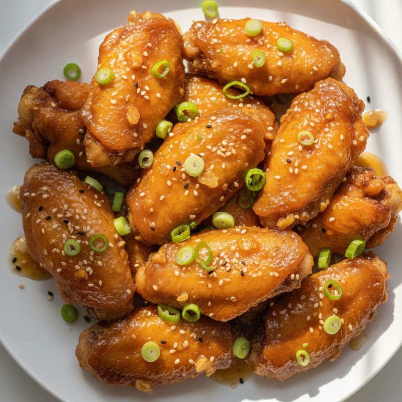 Honey-Garlic Glazed Chicken Wings