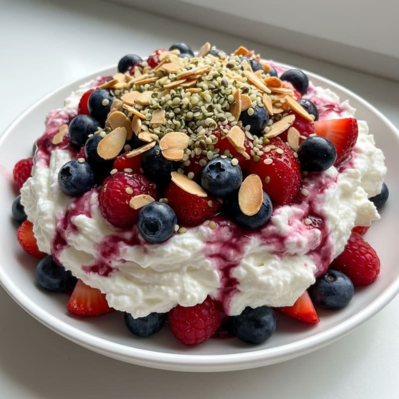 Creamy Greek Yogurt Protein Parfait with Mixed Berries