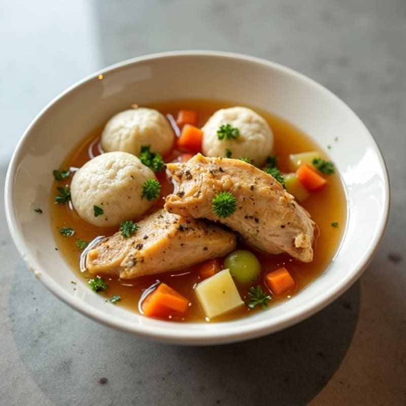 Tender Chicken Stew with Fluffy Herbed Dumplings