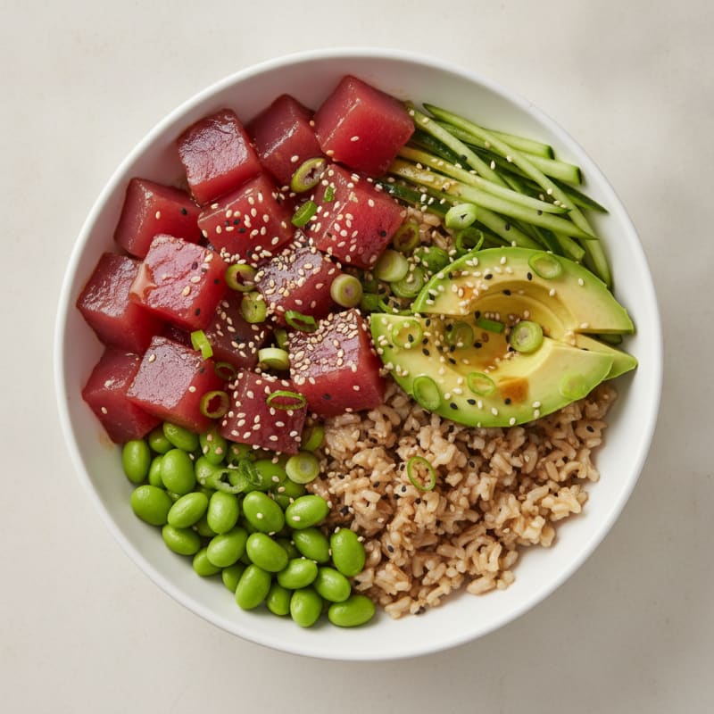Hawaiian Ahi Tuna Poke Bowl