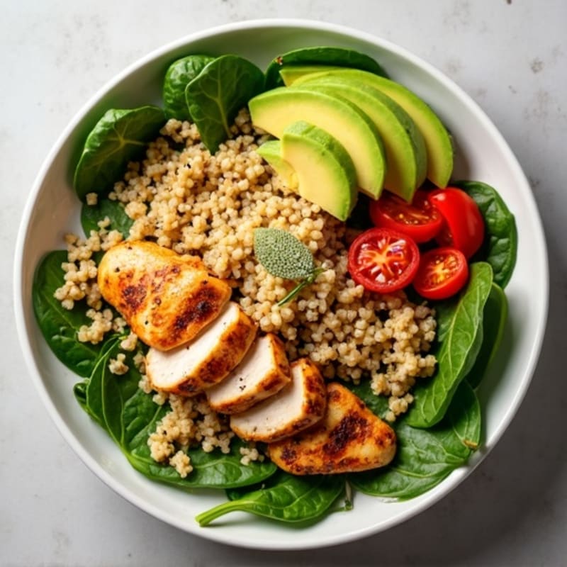 Creamy Avocado Chicken Power Bowl