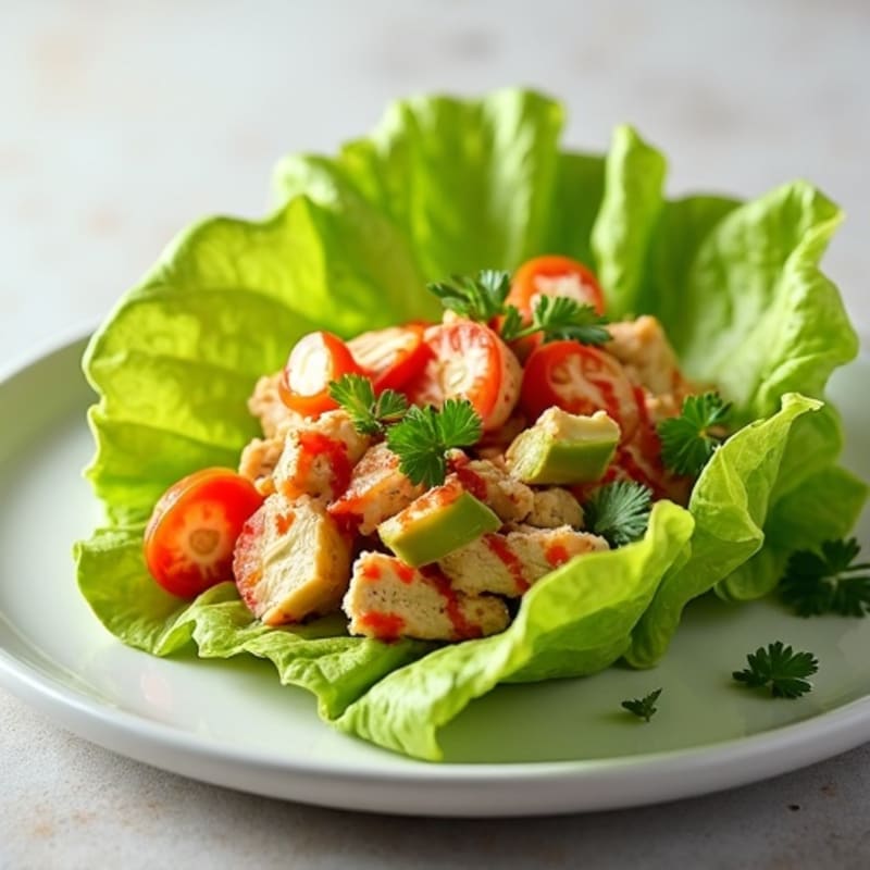 Spicy Sriracha Tuna Lettuce Wrap