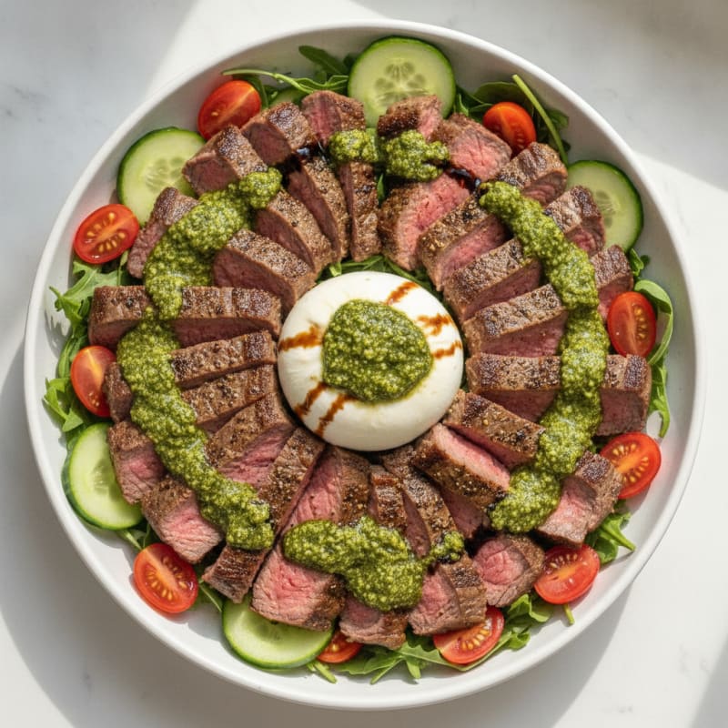 Steak Burrata Pesto Bowl