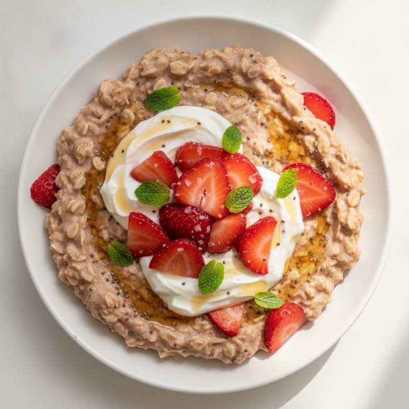 Strawberry Shortcake Overnight Oats
