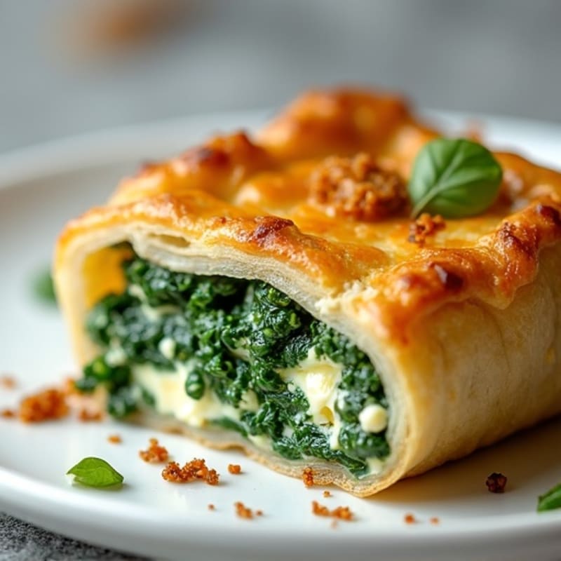 Crispy Spinach Feta Phyllo Pie