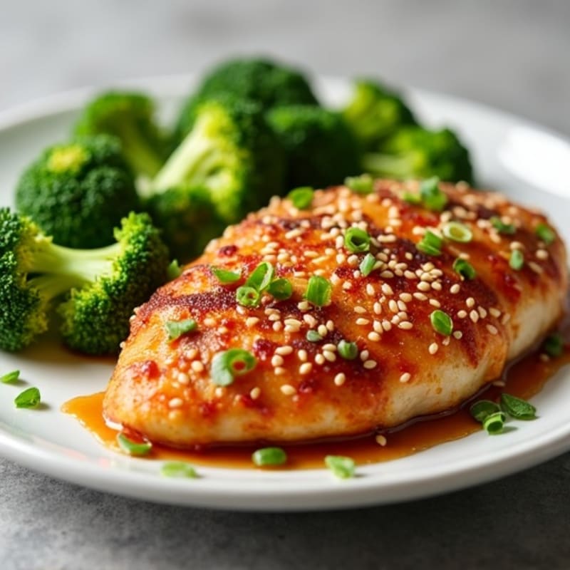 Crispy Baked Sesame-Ginger Chicken with Broccoli