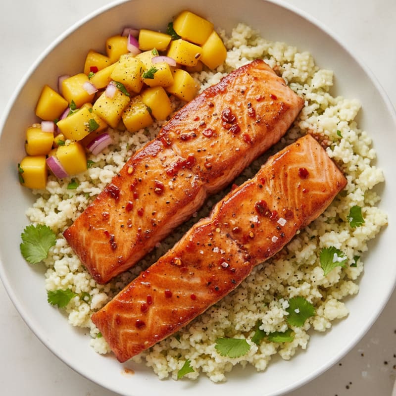 Hot Honey Jerk Salmon Bowl