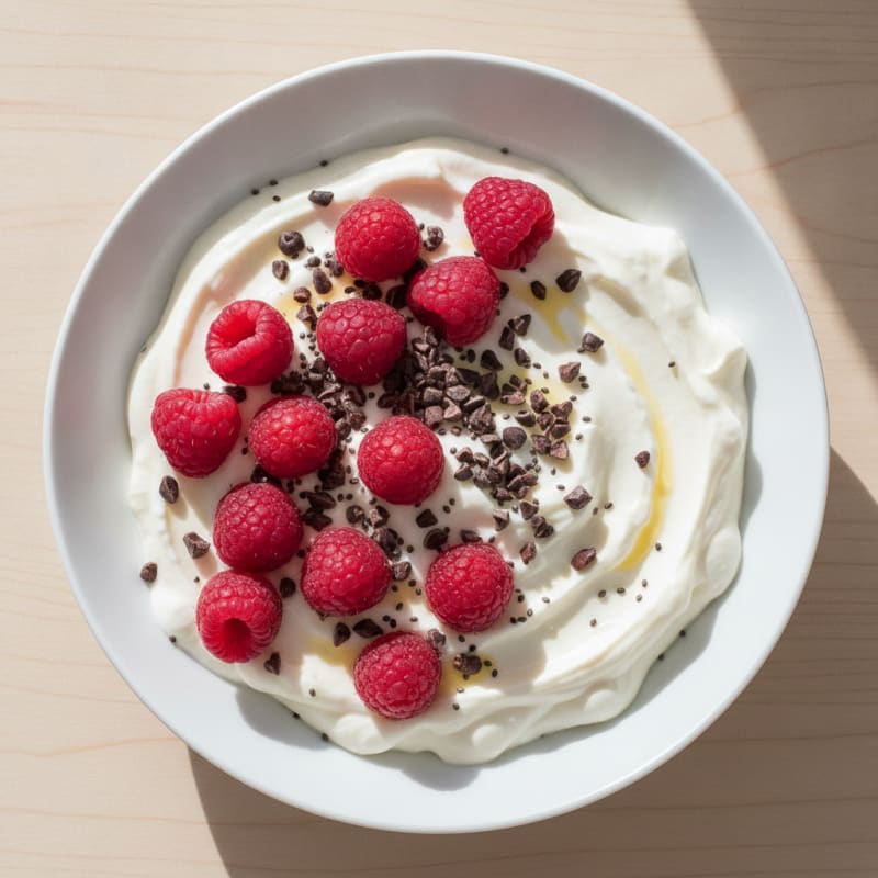 Silky Greek Yogurt Protein Pudding with Fresh Berries