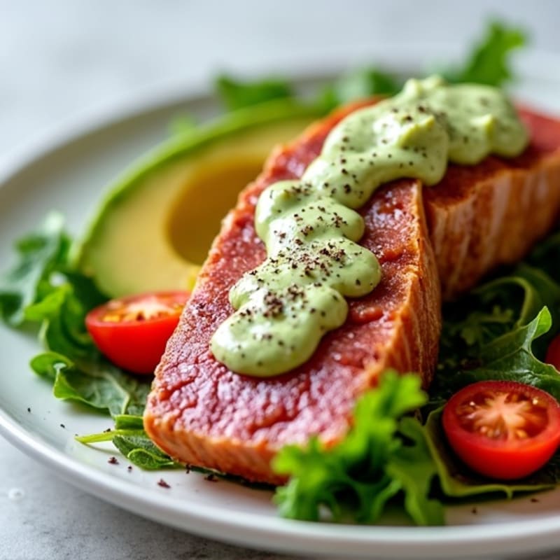 Fresh Seared Ahi Tuna with Creamy Wasabi Mayo