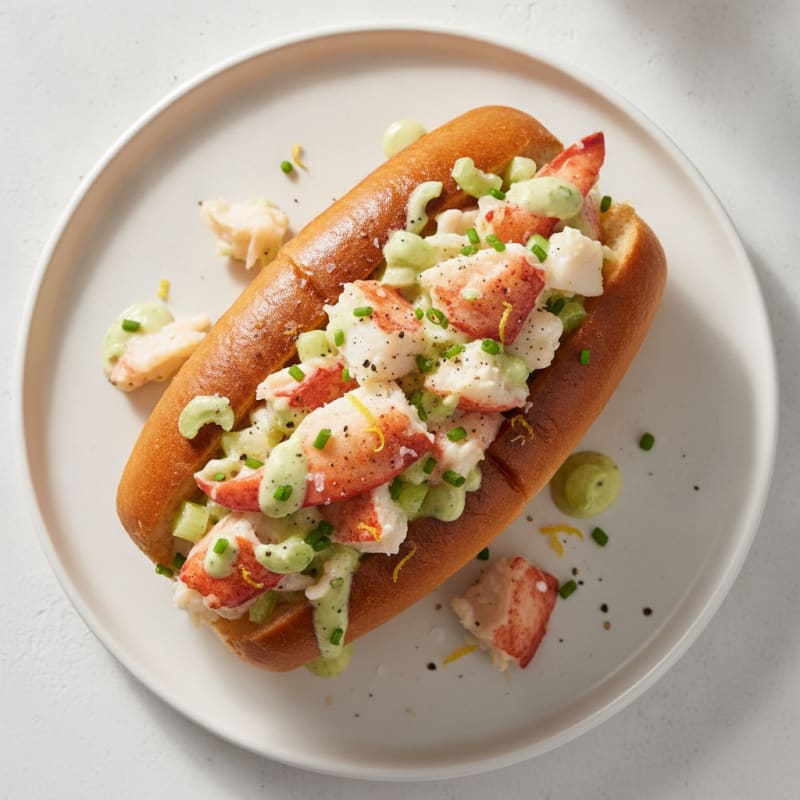 Maine Lobster Roll with Lemon Aioli