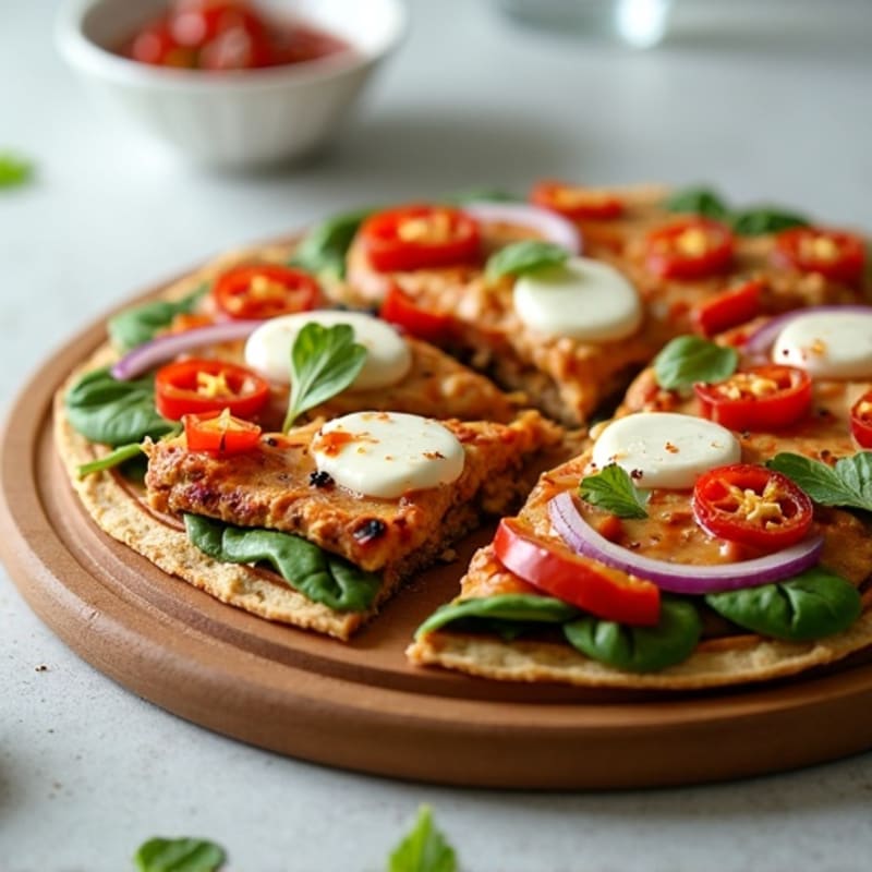 Healthy High-Protein BBQ Chicken Pizza