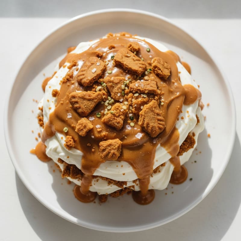 Biscoff Cookie Butter Cheesecake Parfait