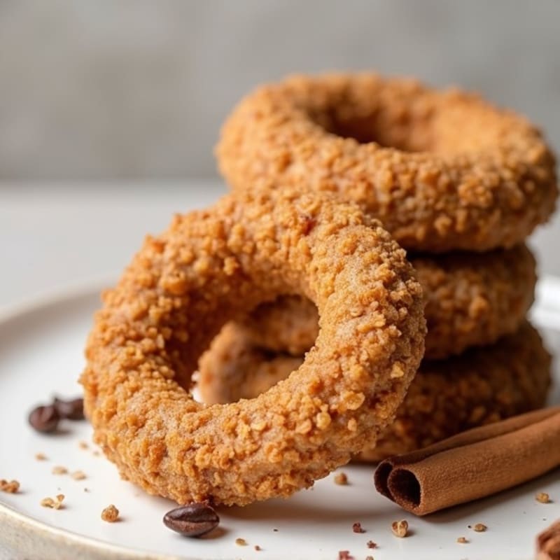 Protein-Packed Maple Cinnamon Baked Oat Rings