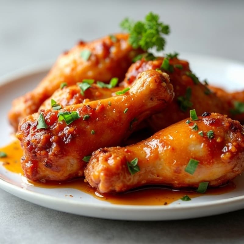 Crispy Roasted Honey-Glazed Chicken Wings