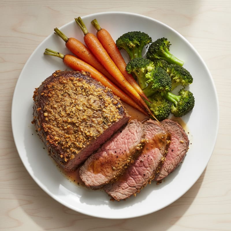 Garlic Herb-Crusted Beef Roast