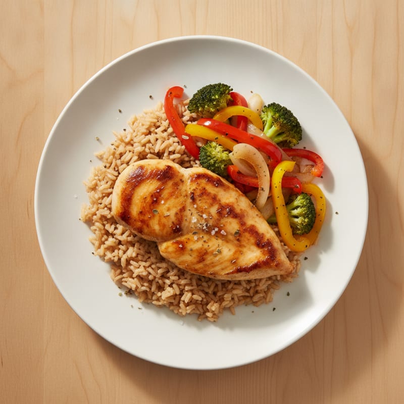 Pan-Seared Chicken with Sautéed Vegetables