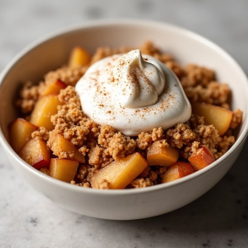 Cinnamon-Spiced Apple Oat Crumble