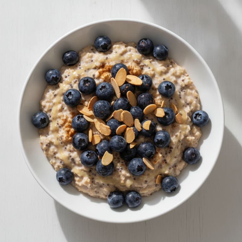 Blueberry Almond Overnight Oats