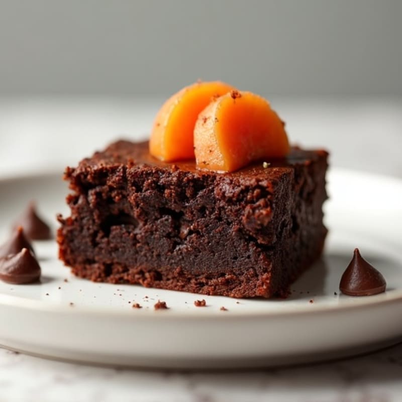 Fudgy Sweet Potato Dark Chocolate Brownies