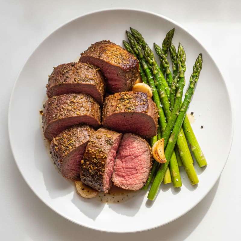 Garlic Herb Roasted Beef Tenderloin
