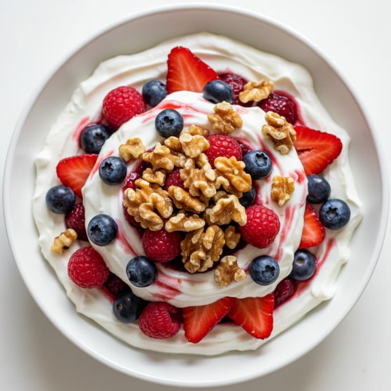 Creamy Greek Yogurt Protein Parfait with Mixed Berries