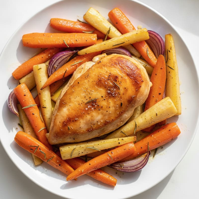 Roasted Chicken with Root Vegetables