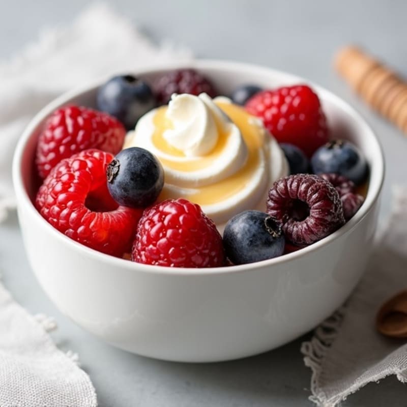 Greek Yogurt Protein Bowl with Mixed Berries
