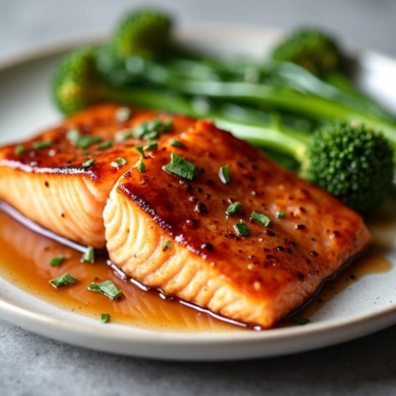 Pan-Seared Teriyaki Glazed Salmon