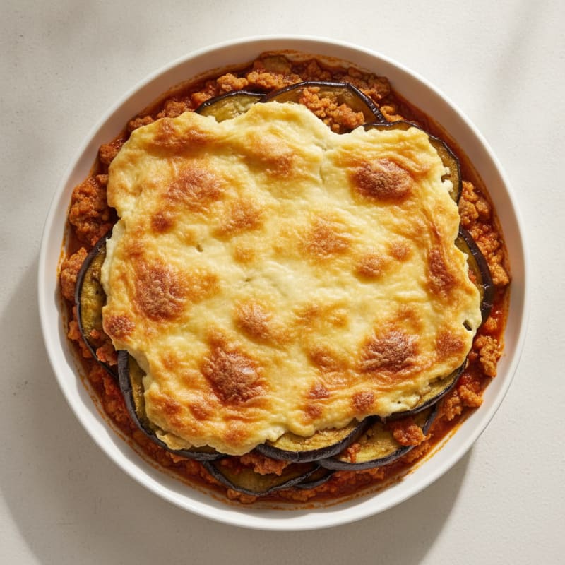 Lamb Moussaka with Eggplant and Béchamel