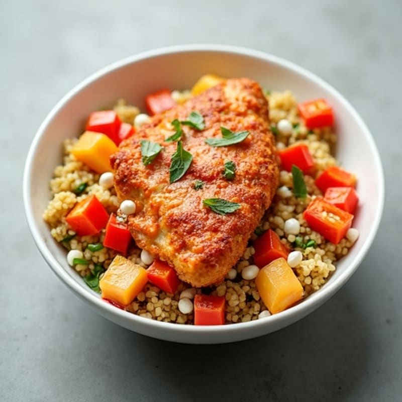 Crispy Buffalo Chicken Pizza Bowl