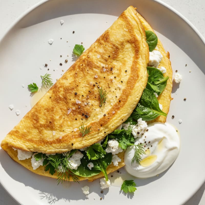 Feta and Herb Omelette