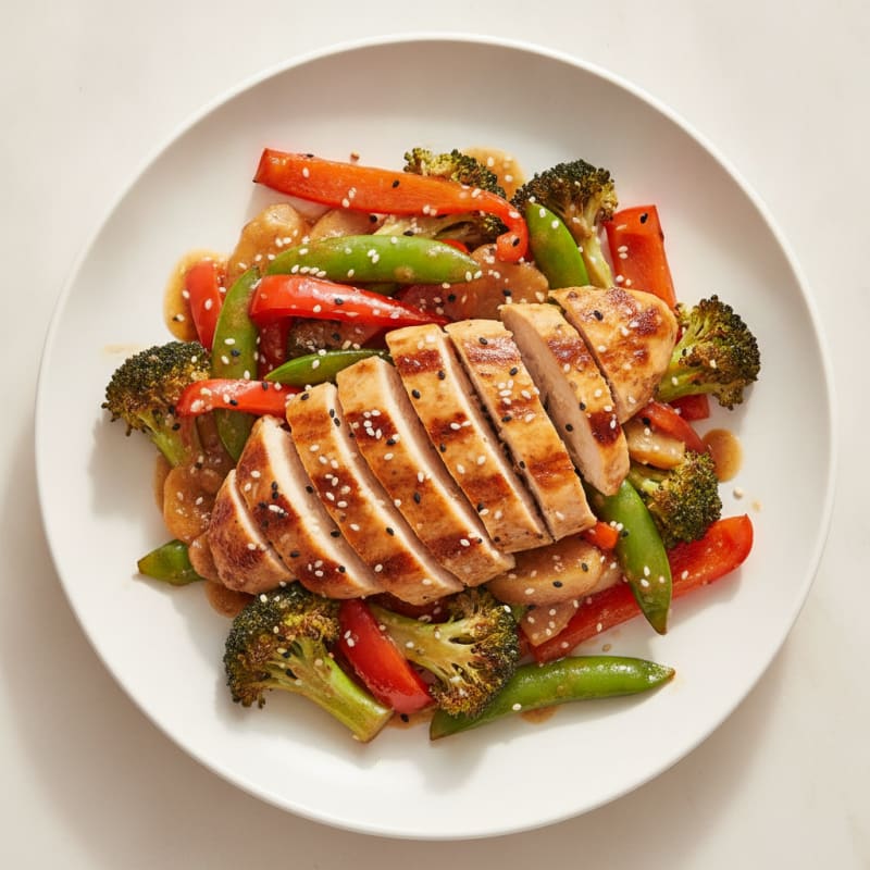 Teriyaki Chicken with Roasted Vegetables