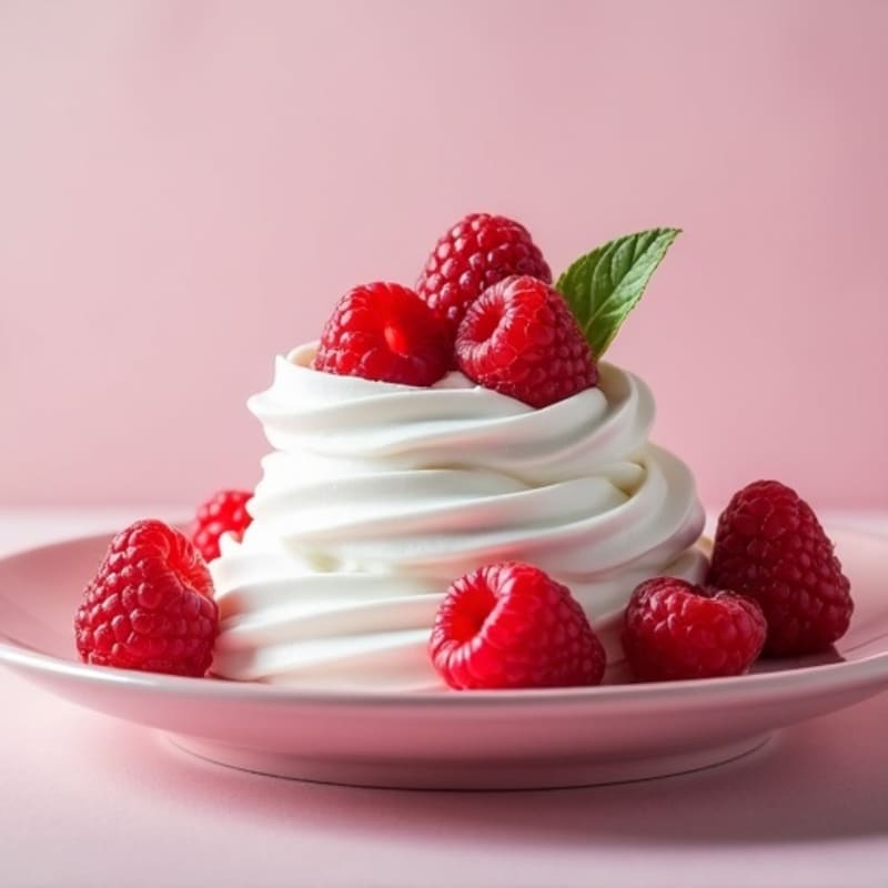 Silky Greek Yogurt Protein Mousse with Raspberries