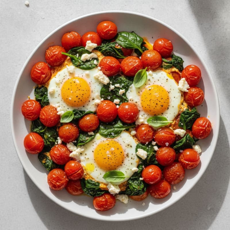 Baked Eggs with Roasted Tomatoes