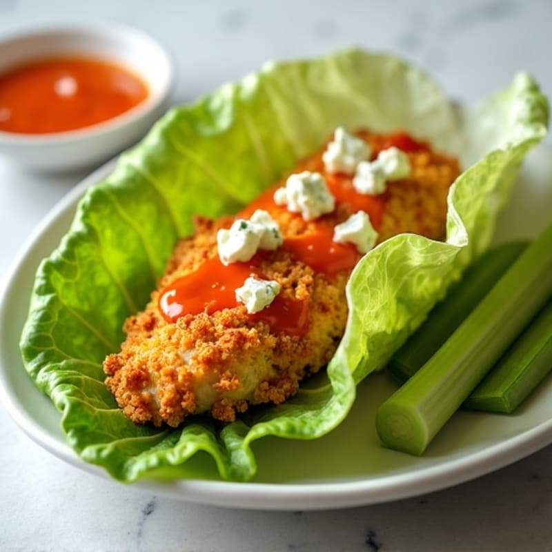 Crispy Buffalo Chicken Lettuce Wrap