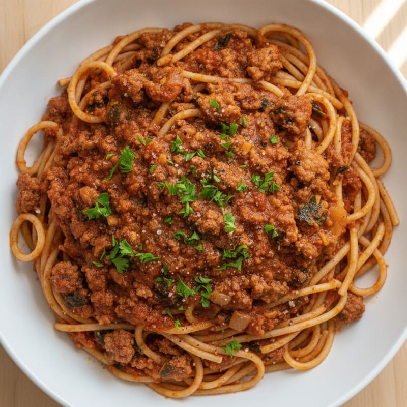 Classic Beef Spaghetti with Marinara