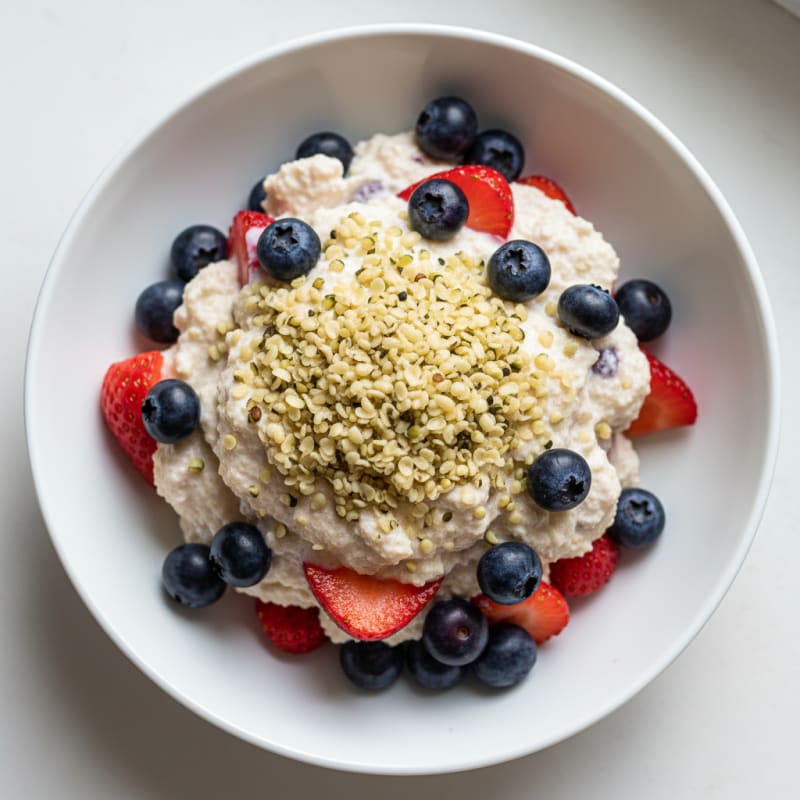 Greek Yogurt Protein Parfait with Mixed Berries