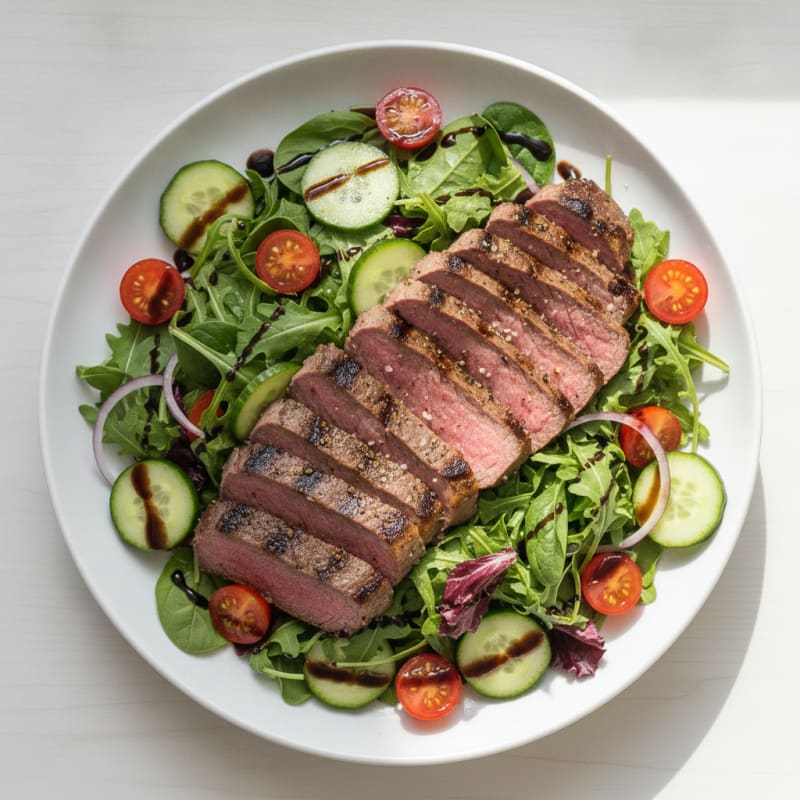 Grilled Steak Salad with Balsamic Vinaigrette