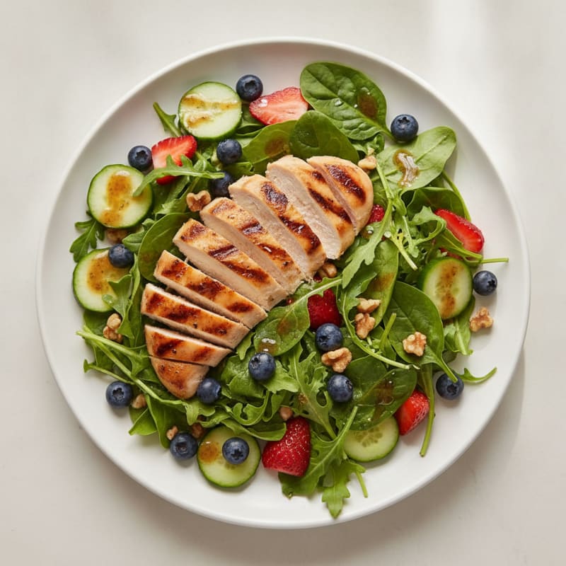 Grilled Chicken and Berry Summer Salad