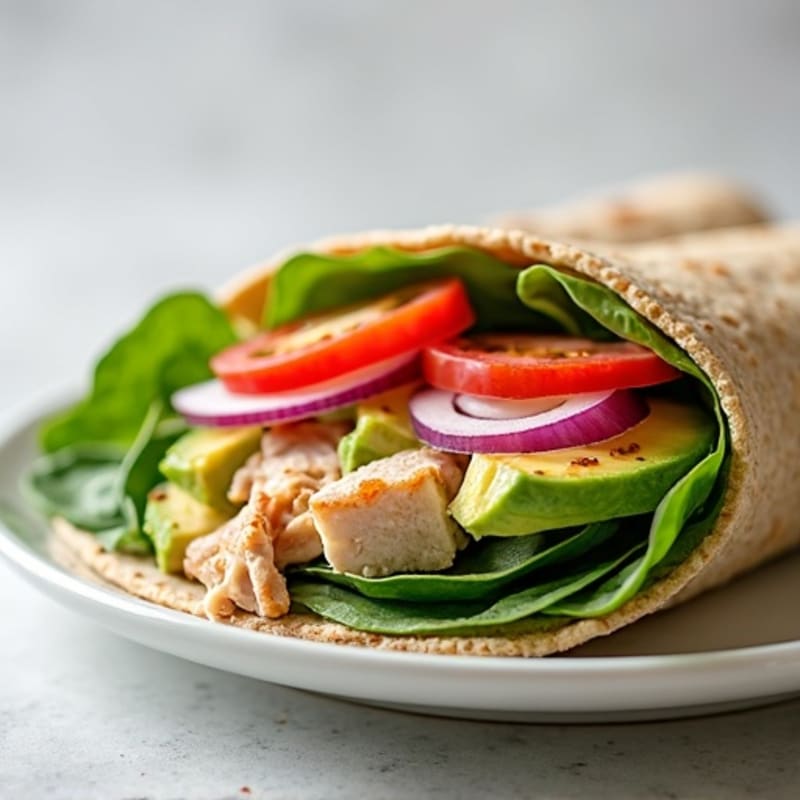 Turkey and Creamy Avocado Wrap