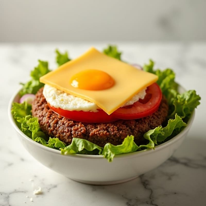 Protein-Packed Lean Ground Beef Big Mac Bowl