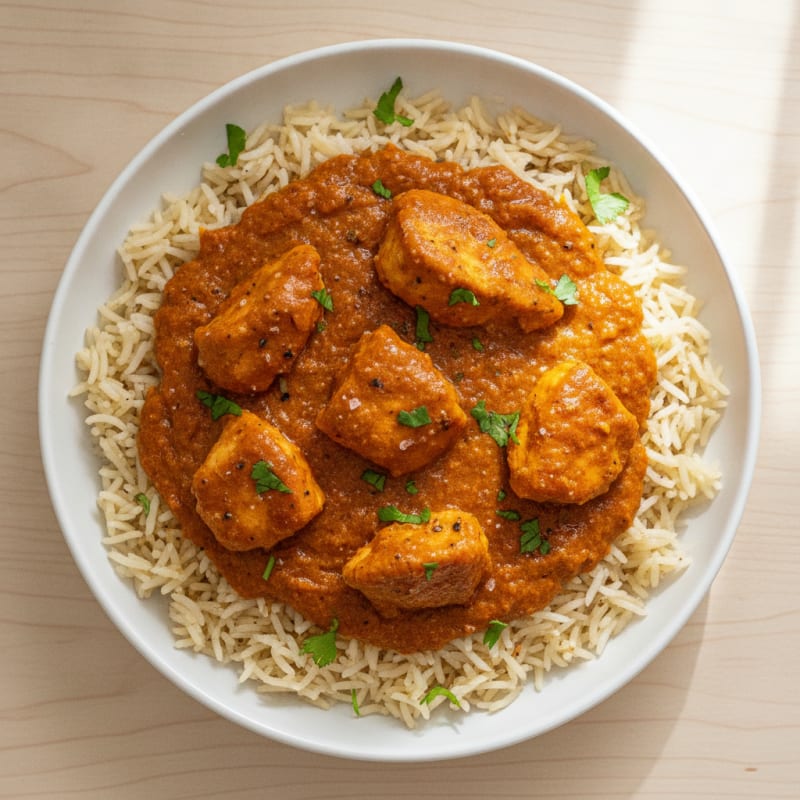 Spiced Butter Chicken with Basmati Rice