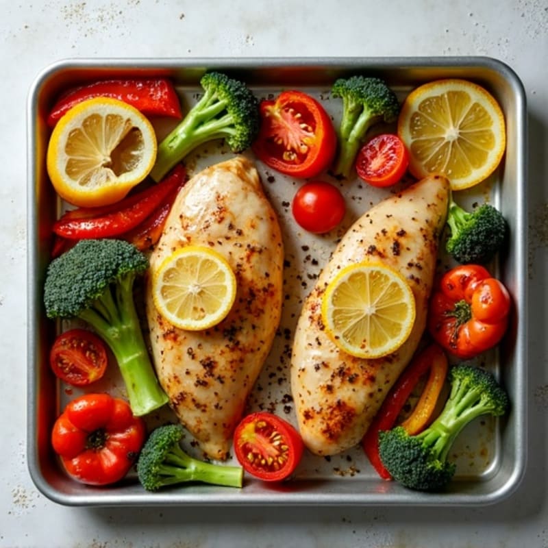 Sheet Pan Lemon-Herb Chicken and Roasted Vegetables