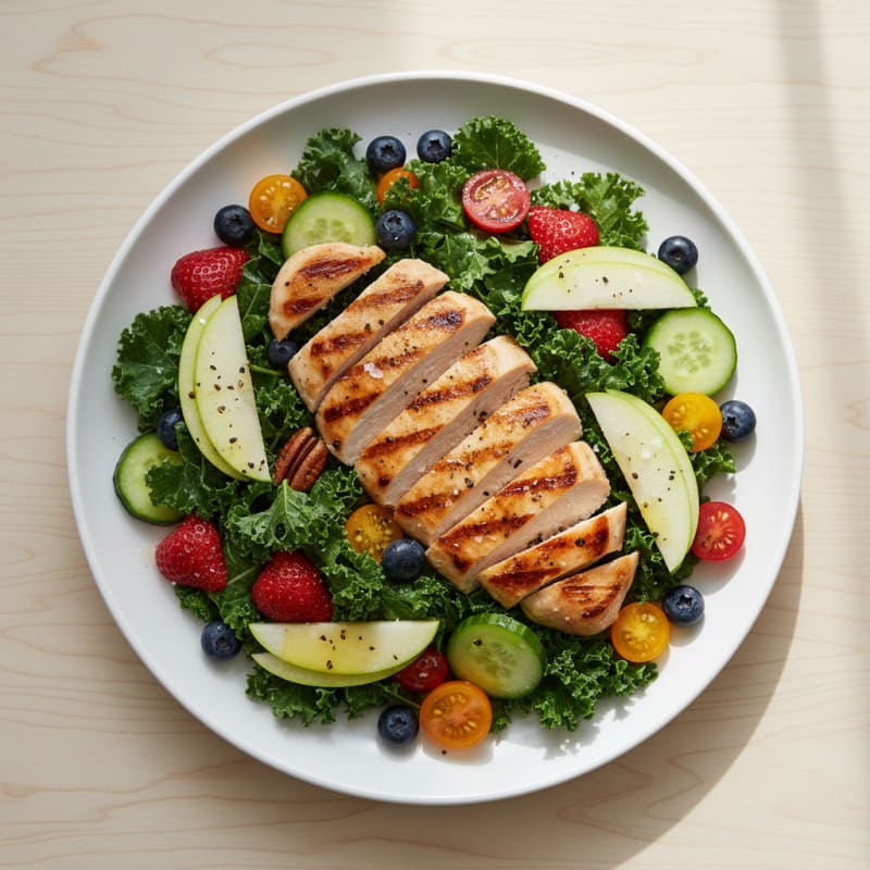 Grilled Chicken and Berry Pecan Salad