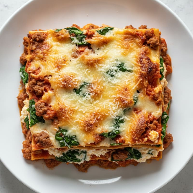Classic Italian Beef Lasagna Bake